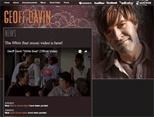 Tablet Screenshot of geoffdavin.com